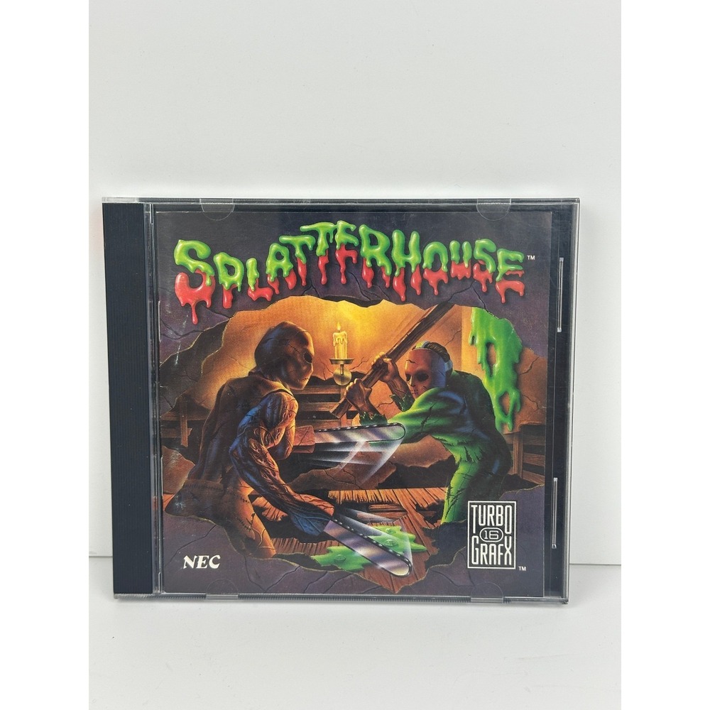 Splatterhouse (TurboGrafx-16, 1990) CIB Complete HuCard w/ Case & Manual Tested